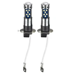Set 2 becuri auto LED H1 cu lupa 60W 27 SMD 12V 6000K 7000lm