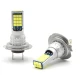 Set 2 becuri auto LED H7 30LED putere 80W cu 4000LM si temperatura culoare 6000K