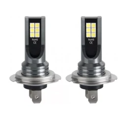 Set 2 Becuri auto LED H7 cu 12 LED SMD 12/24V putere 120W/set 6600lm