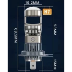 Set 2 becuri auto LED H7 K88 lupa 280W/set 12V 28000lm