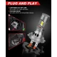 Set 2 becuri auto LED K7 H7 putere 100w/set 16000LM cu ventilator si canbus