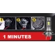 Set 2 becuri auto LED K7 H7 putere 100w/set 16000LM cu ventilator si canbus