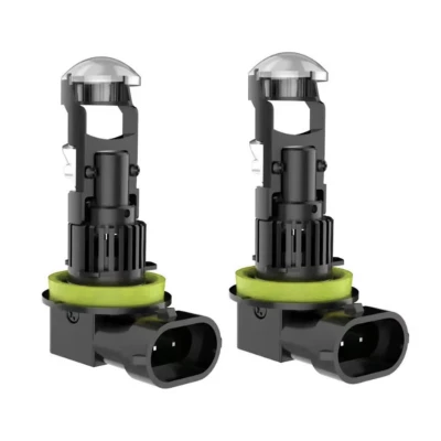 Set 2 Becuri auto LED K88 H11 canbus 280W/set cu lupa 28000lm