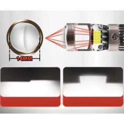 UB Set 2 Becuri auto LED K88 H11 canbus 280W/set cu lupa 28000lm