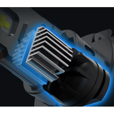 Set 2 becuri auto LED mini H1 K13 model 3570 de 150W 19000 lumeni 6000k