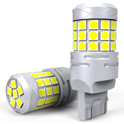 Set 2 becuri auto LED T20 42 SMD 120W 6000K 10000LM