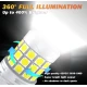 Set 2 becuri auto LED T20 42 SMD 120W 6000K 10000LM