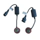 Set 2 becuri auto V6 H11, 100W, 6000K, 5200 lumeni, 0700