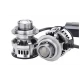 Set 2 becuri auto V6 H7 putere 96W per set 10400 lumeni