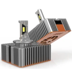 Set 2 becuri D5S led far auto xenon led 21000lm ORANGE