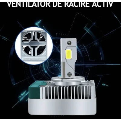 Set 2 becuri D5S led far auto xenon led 21000lm ORANGE