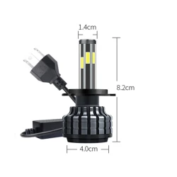 Set 2 Becuri H7 Led Auto X9 putere 60W temperatura 5500K 8000 lumeni/set