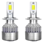 Set 2 becuri Led auto C6 H7 putere 36W 3800LM temperatura 6500K hassa