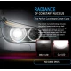 Set 2 becuri Led auto C6 H7 putere 36W 3800LM temperatura 6500K hassa