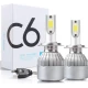 Set 2 becuri Led auto C6 H7 putere 36W 3800LM temperatura 6500K hassa