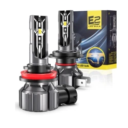Set 2 Becuri LED auto E2 H1 100W 15000 lumeni