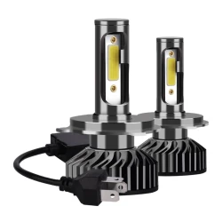 Set 2 becuri LED auto F2 H4 putere 100W temperatura 6000K lumina alba rece XL