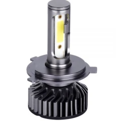 Set 2 becuri LED auto F2 H4 putere 100W temperatura 6000K lumina alba rece XL