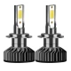 Set 2 becuri LED auto F2 H7 putere 100W temperatura 6000K 12000 lm lumina alba rece XL