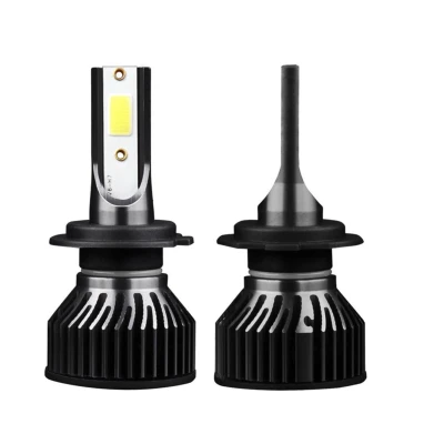Set 2 becuri LED auto F2 H7 putere 100W temperatura 6000K 12000 lm lumina alba rece XL