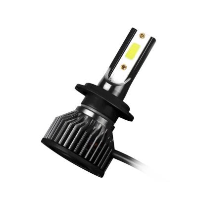 Set 2 becuri LED auto F2 H7 putere 100W temperatura 6000K 12000 lm lumina alba rece XL