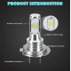 Set 2 becuri LED AUTO H7 3570 XL de ceata putere 80W 4000 lumeni temperatura 6000-6500K