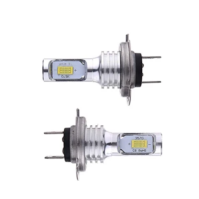 Set 2 becuri LED AUTO H7 3570 XL de ceata putere 80W 4000 lumeni temperatura 6000-6500K