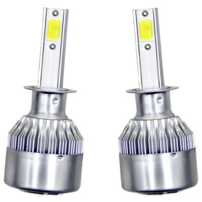 Set 2 becuri Led C6 H1 putere 36W temperatura 6500K 3800 LM