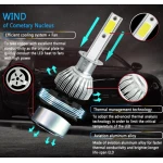 Set 2 becuri Led C6 H1 putere 36W temperatura 6500K 3800 LM