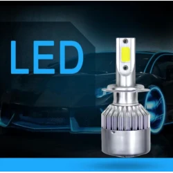 Set 2 becuri Led C6 H3 putere 36W temperatura 6500K