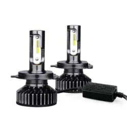 Set 2 becuri LED H11 F2 COB Canbus, 100W, lumina alb-rece, 12.000 lumeni