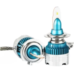 Set 2 becuri LED H1 Lumina Alba 8000k Ventilatie Automata