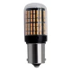 Set 2 Becuri LED semnalizare ORANGE soclu Pw 180 grade LED 1156 led 144 SMD PW21