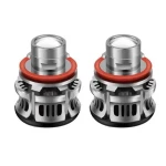 Set 2 becuri V6 auto LED H11 de 100W 6000k lumina alb rece si flux luminos