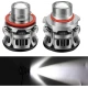 Set 2 becuri V6 auto LED H11 de 100W 6000k lumina alb rece si flux luminos
