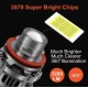 Set 2 becuri V6 auto LED H11 de 100W 6000k lumina alb rece si flux luminos