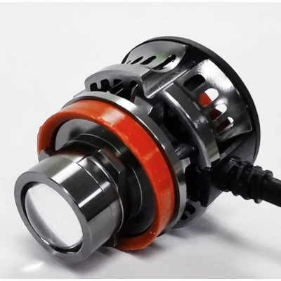 Set 2 becuri V6 auto LED H11 de 100W 6000k lumina alb rece si flux luminos
