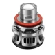 Set 2 becuri V6 auto LED H11 de 100W 6000k lumina alb rece si flux luminos