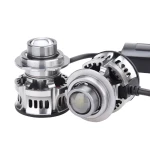 Set 2 becuri V6 auto LED H7 de 100W 6000k lumina alb rece si flux luminos