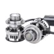 Set 2 becuri V6 auto LED H7 de 100W 6000k lumina alb rece si flux luminos