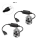 Set 2 becuri V6 auto LED H7 de 100W 6000k lumina alb rece si flux luminos