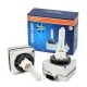 Set 2 becuri Xenon D1S White auto pentru far suport metalic 35W 6000K
