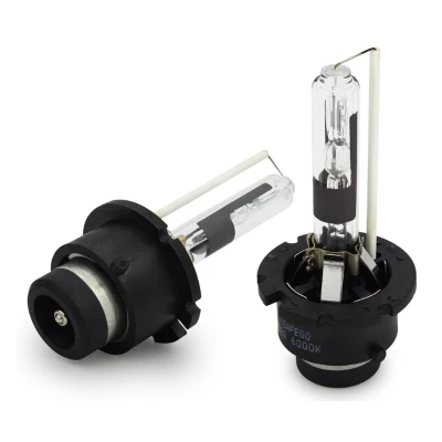 Set 2 becuri Xenon D2R White auto pentru far suport plastic 35W 6000K