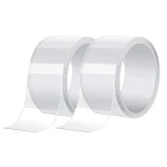 Set 2 Benzi late adezive etansare pentru baie din plastic TRANSPARENT 3 M