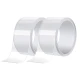 Set 2 Benzi late adezive etansare pentru baie din plastic TRANSPARENT 3 M