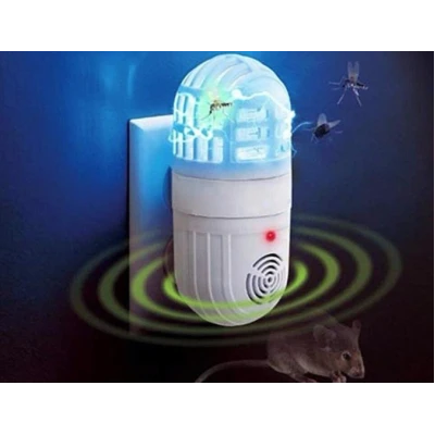 Set 2 Dispozitiv la Priza 220V Anti Insecte cu Ultrasunete Atomic Zabber