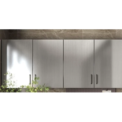 Set 2 Folii ARGINTII autocolante imitatie INOX 60 x 300 cm