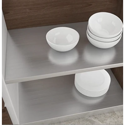 Set 2 Folii ARGINTII autocolante imitatie INOX 60 x 300 cm