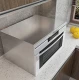 Set 2 Folii ARGINTII autocolante imitatie INOX 60 x 300 cm