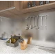 Set 2 Folii ARGINTII autocolante imitatie INOX 60 x 300 cm